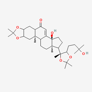 (2R,14S,18R)-14-hydroxy-17-[(4R)-5-(3-hydroxy-3-methylbutyl)-2,2,4-trimethyl-1,3-dioxolan-4-yl]-2,6,6,18-tetramethyl-5,7-dioxapentacyclo[11.7.0.02,10.04,8.014,18]icos-12-en-11-one