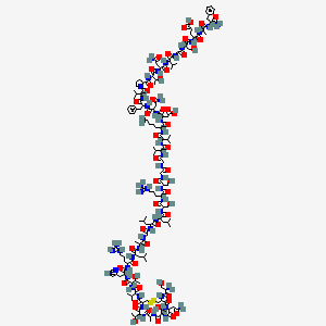 H-DL-Ser-DL-Cys(1)-DL-Asn-DL-xiThr-DL-Ala-DL-xiThr-DL-Cys(1)-DL-Val-DL-xiThr-DL-His-DL-Arg-DL-Leu-DL-Ala-Gly-DL-Leu-DL-Leu-DL-Ser-DL-Arg-DL-Ser-Gly-Gly-DL-Val-DL-Val-DL-Lys-DL-Asp-DL-Asn-DL-Phe-DL-Val-DL-Pro-DL-xiThr-DL-Asn-DL-Val-Gly-DL-Ser-DL-Glu-DL-Ala-DL-Phe-NH2