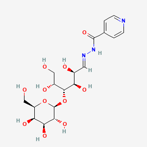 molecular formula C18H27N3O11 B1242909 1-Isonicotinyl-2-lactosylhydrazine CAS No. 25197-87-9