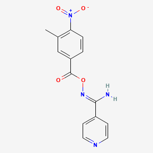 N'-{[(3-methyl-4-nitrophenyl)carbonyl]oxy}pyridine-4-carboximidamide