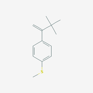 molecular formula C13H18S B124292 Benzene, 1-(2,2-dimethyl-1-methylenepropyl)-4-(methylthio)- CAS No. 146558-39-6