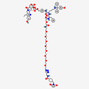 molecular formula C102H122N12O24 B12429238 CL2-Mmt-SN38 