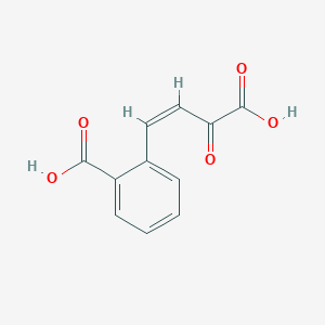 molecular formula C11H8O5 B1242928 (3Z)-4-(2-carboxyphenyl)-2-oxobut-3-enoic acid 