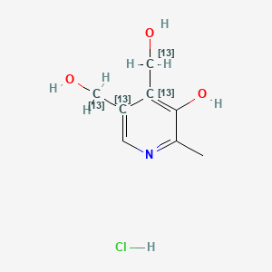 molecular formula C8H12ClNO3 B12429365 Pyridoxine-13C4 (hydrochloride) 