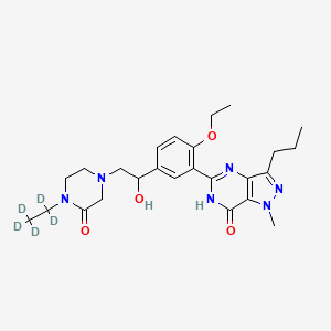 molecular formula C25H34N6O4 B12429397 Piperazonifil-d5 