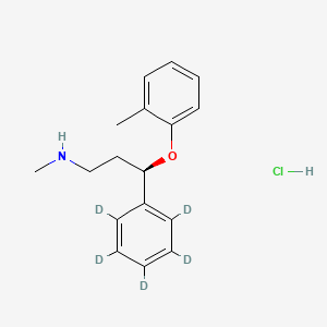 molecular formula C17H22ClNO B12429402 (R)-(-)-Atomoxetine-D5 HCl 