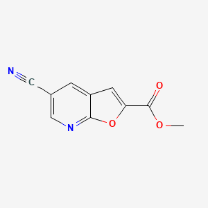 molecular formula C10H6N2O3 B12429421 Methyl 5-cyanofuro[2,3-b]pyridine-2-carboxylate CAS No. 1198420-95-9