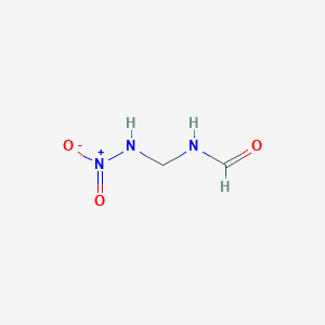 molecular formula C2H5N3O3 B1242943 4-Nitro-2,4-diazabutanal CAS No. 479422-92-9