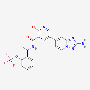 molecular formula C22H19F3N6O3 B12429473 Ripk1-IN-3 