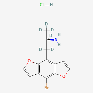 molecular formula C13H13BrClNO2 B12429531 (R)-(-)-Bromo Dragonfly-d6 Hydrochloride 