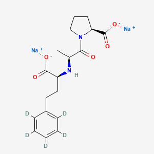 molecular formula C18H22N2Na2O5 B12429588 Enalaprilat-d5 (sodium) 