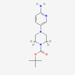 molecular formula C14H22N4O2 B12429609 tert-Butyl 4-(6-aminopyridin-3-yl)piperazine-1-carboxylate-d4 