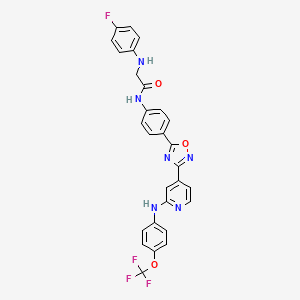 molecular formula C28H20F4N6O3 B12429629 BuChE-IN-2 