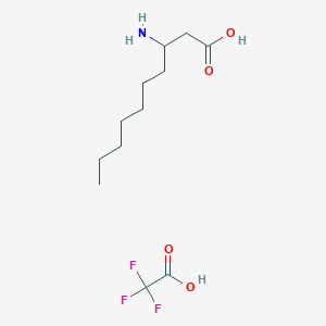 molecular formula C12H22F3NO4 B12429641 3-Aminodecanoic acid; trifluoroacetic acid 