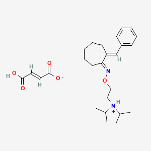 molecular formula C26H38N2O5 B1242974 Stirocainide fumarate CAS No. 66660-95-5