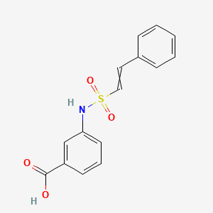 molecular formula C15H13NO4S B12429780 3-(2-Phenyl-ethenesulfonylamino)-benzoic acid 