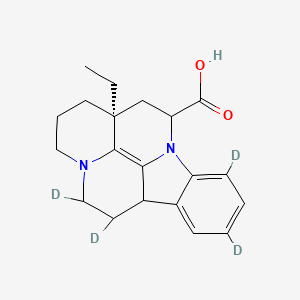 (15S)-3,5,9,10-tetradeuterio-15-ethyl-1,11-diazapentacyclo[9.6.2.02,7.08,18.015,19]nonadeca-2,4,6,18-tetraene-17-carboxylic acid