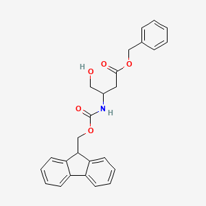 Benzyl 3-({[(9H-fluoren-9-yl)methoxy]carbonyl}amino)-4-hydroxybutanoate