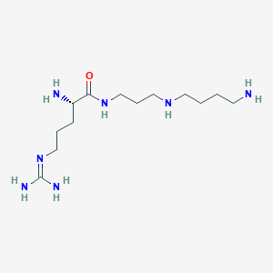 molecular formula C13H31N7O B1242995 l-Arginyl-3,4-spermidine 