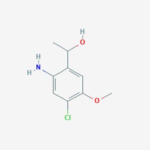 1-(2-Amino-4-chloro-5-methoxyphenyl)ethan-1-ol