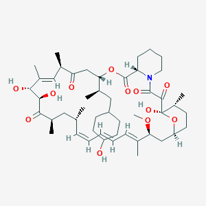 (1R,9S,12S,15R,16E,18R,19R,21R,23S,24E,26E,28E,30S,32S,35R)-1,18,19-trihydroxy-12-[(2R)-1-(4-hydroxycyclohexyl)propan-2-yl]-30-methoxy-15,17,21,23,29,35-hexamethyl-11,36-dioxa-4-azatricyclo[30.3.1.04,9]hexatriaconta-16,24,26,28-tetraene-2,3,10,14,20-pentone