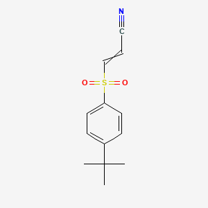 (2E)-3-(4-Tert-butylbenzenesulfonyl)prop-2-enenitrile