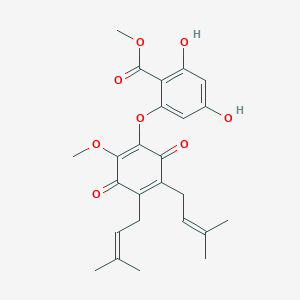 molecular formula C25H28O8 B1243005 Atrovirinone 