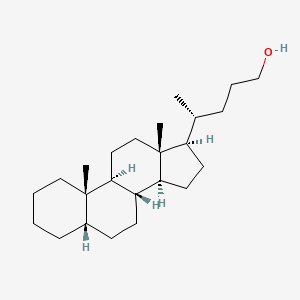 molecular formula C24H42O B1243008 5-beta-Cholan-24-OL CAS No. 3110-99-4