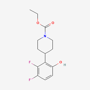 Ethyl 4-(2,3-difluoro-6-hydroxyphenyl)piperidine-1-carboxylate