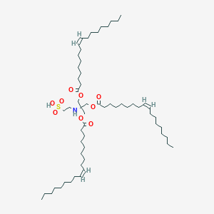 molecular formula C60H111NO9S B1243011 Tris-oleoyltromethamine ethane sulfonic acid CAS No. 219315-98-7