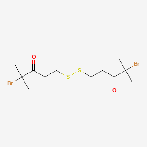 5,5'-Disulfanediylbis(2-bromo-2-methylpentan-3-one)