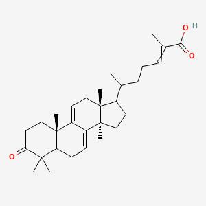 (24E)-3-Oxolanosta-7,9(11),24-trien-26-oic acid; Ganoderic acid S