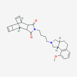 (1R,7S)-4-[4-[(3aS,9bR)-9-methoxy-1,3,3a,4,5,9b-hexahydrobenzo[e]isoindol-2-yl]butyl]-4-azatetracyclo[5.4.2.02,6.08,11]trideca-9,12-diene-3,5-dione