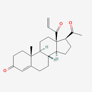 molecular formula C23H30O3 B1243027 18-Oxo-18-vinylprogesterone 