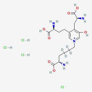 molecular formula C18H32Cl4N4O7 B12430275 Deoxypyridinoline chloride-d4 (trihydrochloride) 