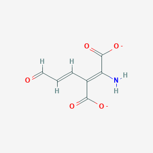 molecular formula C7H5NO5-2 B1243033 2-氨基-3-(3-氧代丙-1-烯基)丁-2-烯二酸酯 