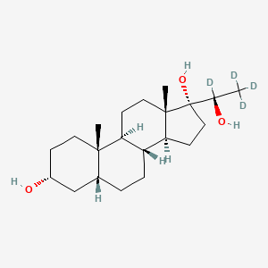 molecular formula C21H36O3 B12430390 Pregnanetriol-d4 