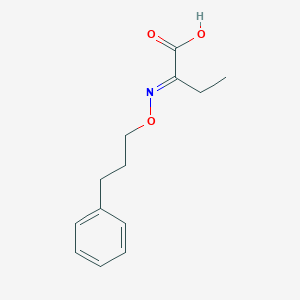 molecular formula C13H17NO3 B1243041 2-((3-Phenylpropoxy)imino)butanoic acid CAS No. 129393-59-5