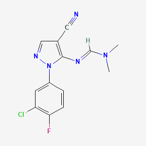molecular formula C13H11ClFN5 B1243044 双核蛋白 2 CAS No. 220088-42-6