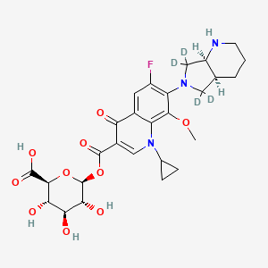 (Rac)-cis-Moxifloxacin acyl-beta-D-glucuronide-d4