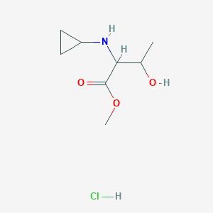 Methyl 2-(cyclopropylamino)-3-hydroxybutanoate hydrochloride