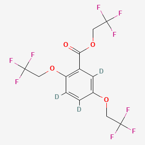 2,2,2-Trifluoroethyl 2,5-Bis(2,2,2-trifluoroethoxy)benzoate-d3