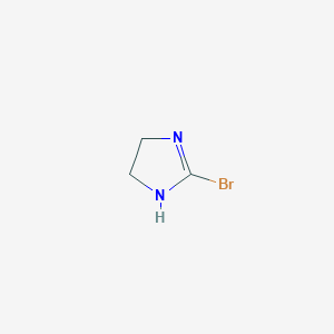 molecular formula C3H5BrN2 B12430587 2-Bromo-4,5-dihydro-1H-imidazole 