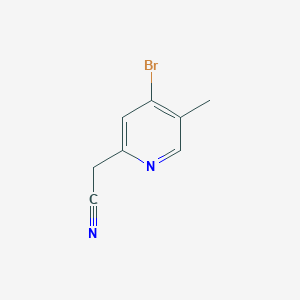 molecular formula C8H7BrN2 B12430621 2-(4-Bromo-5-methylpyridin-2-yl)acetonitrile 