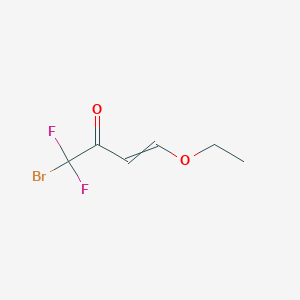 molecular formula C6H7BrF2O2 B12430635 1-bromo-4-ethoxy-1,1-difluorobut-3-en-2-one 