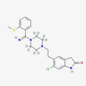 molecular formula C22H25ClN4OS B12430642 S-Methyldihydroziprasidone-d8 