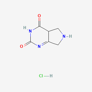 3H,4aH,5H,6H,7H-pyrrolo[3,4-d]pyrimidine-2,4-dione hydrochloride