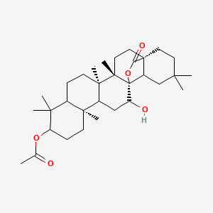 molecular formula C32H50O5 B12430722 3beta-Acetoxy-12alpha-hydroxyoleanan-13beta,28-olide 