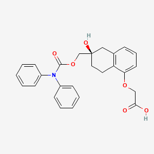 molecular formula C26H25NO6 B1243076 FK-788 CAS No. 227951-89-5