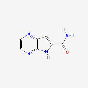 molecular formula C7H6N4O B12430763 5H-Pyrrolo[2,3-b]pyrazine-6-carboxamide 